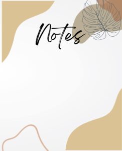 composition notebook: aesthetic notebook (110 lined pages)