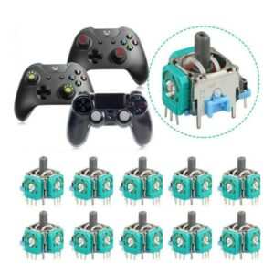 Controller Analog Joysticks Repair Kit For PS4/Xbox One,10 PCS Analog Stick Controller Sensor Assembly Thumbstick Module Replacement