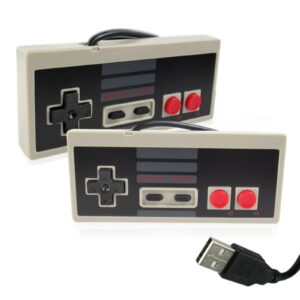 2 pcs classic wired usb controller gamepad joystick for nes game console video gaming joypad for pc mac computer windows