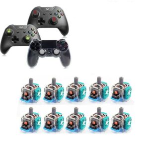 controller analog joysticks repair kit for ps4/xbox one,10 pcs analog stick controller sensor assembly thumbstick module replacement