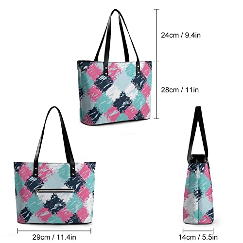 Womens Handbag Ethnic Pattern Leather Tote Bag Top Handle Satchel Bags For Lady