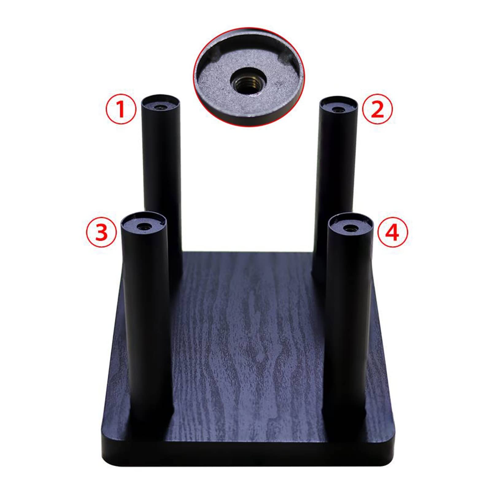 Speaker Stands Sound Stand Floor Stand Audio Thick Desktop Speaker Base Sound Bracket Stand Nail Foot Pad Shock Absorbing Shelf Speaker Bracket Floor/Wall Mount Speaker Stand (Size : 20-C)