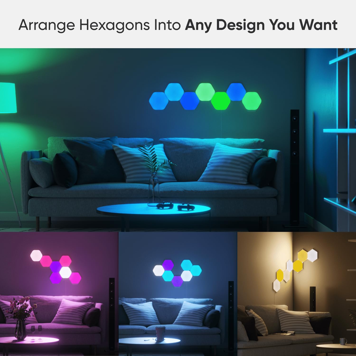 Nanoleaf Shapes Hexagons Bundle (10 Panels)