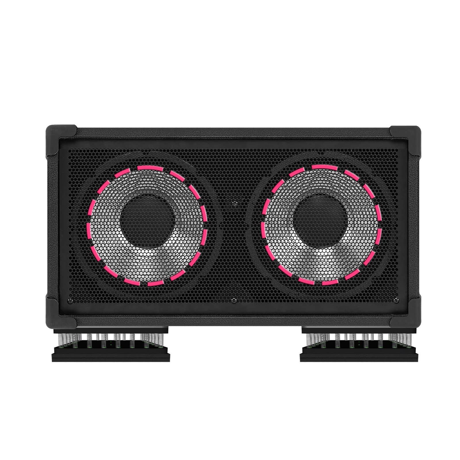 Speaker Stands Sound Stand KTV Professional Audio Foot Nail Rack Stand Ground Shock Absorber Bar Subwoofer Shock Absorbing Speaker Shock Pad Floor/Wall Mount Speaker Stand (Size : 32x36x7.5cm)