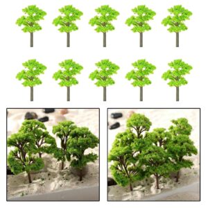 BESSTUUP 10pcs Model Trees 4/5.5/7/8.5/11.5cm Train Scenery Trees Diorama Trees Plastic Trees for Projects Model Train Landscape Kits - 5.5cm