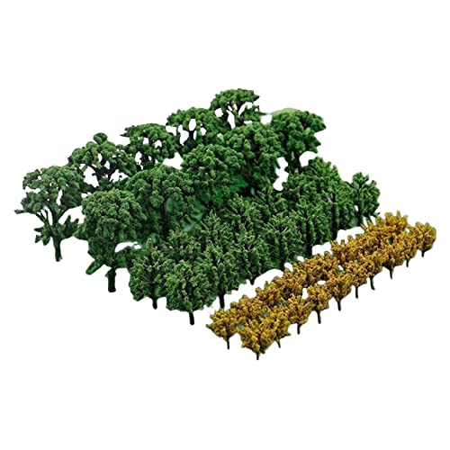 AAGAZA 50Pcs Simulation Mixed Model Trees Train Scenery Mixed Miniature Trees for Railroad S andTable Building Kits Accessories Diorama, Banyan Tree (Color : Banyan Tree)