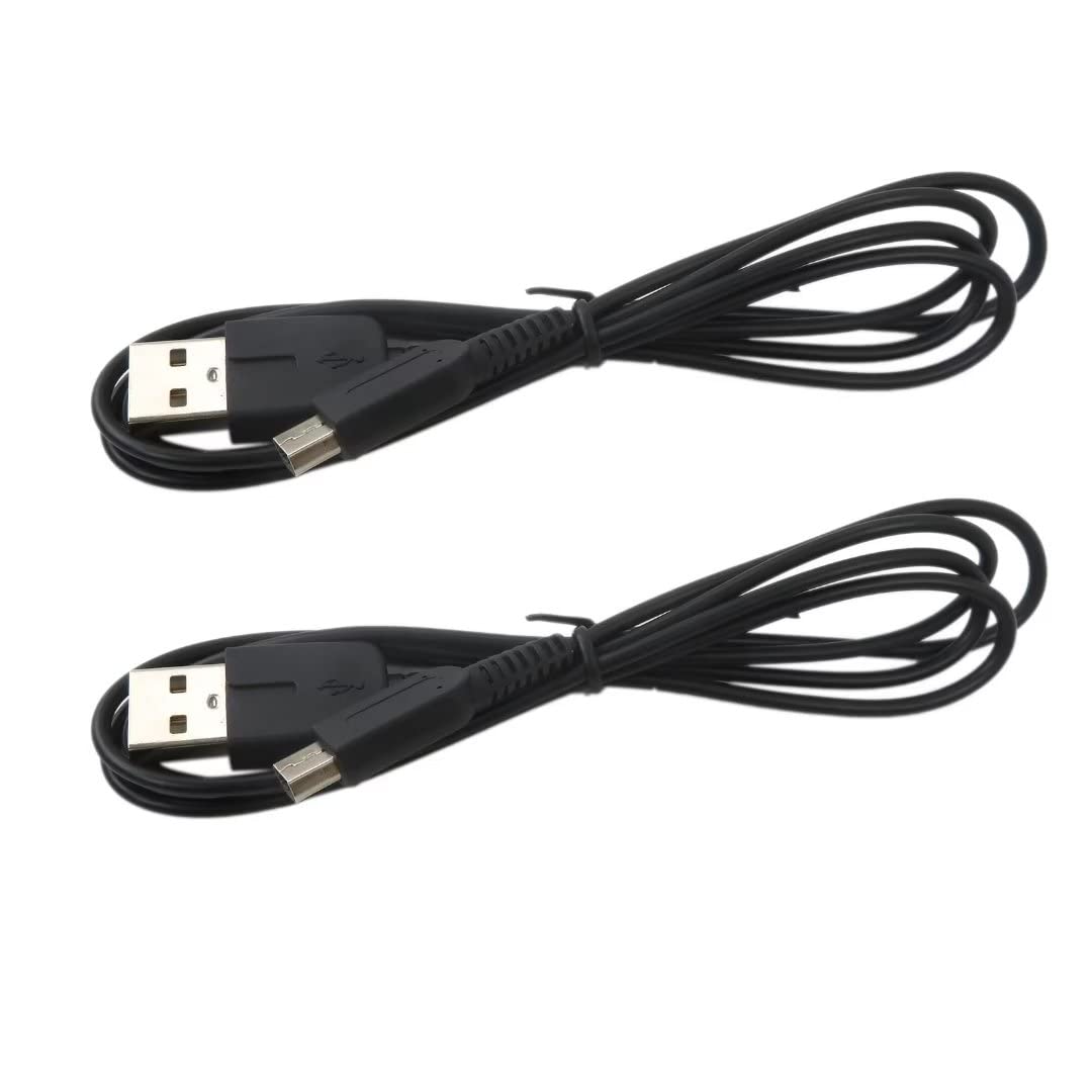 Qblahip 2X Aftermarket Replacement USB Power Charger Cable Fits for Nintendo 3DS DSi NDSI XL PADA A126,File Transfer Data Line