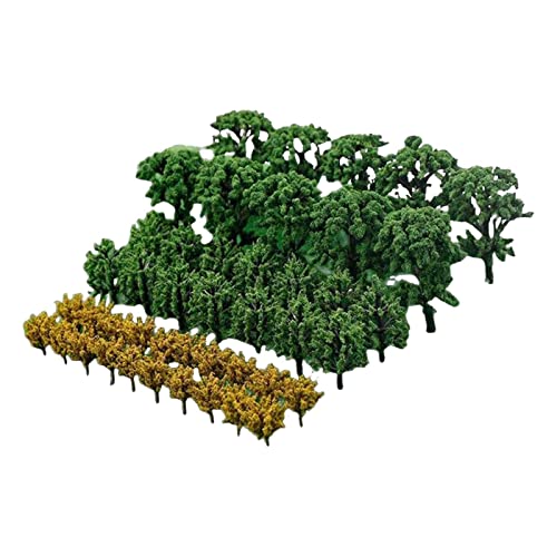 AAGAZA 50Pcs Simulation Mixed Model Trees Train Scenery Mixed Miniature Trees for Railroad S andTable Building Kits Accessories Diorama, Banyan Tree (Color : Banyan Tree)