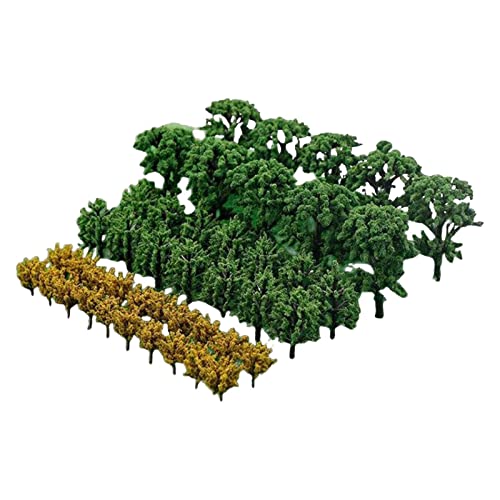 AAGAZA 50Pcs Simulation Mixed Model Trees Train Scenery Mixed Miniature Trees for Railroad S andTable Building Kits Accessories Diorama, Banyan Tree (Color : Banyan Tree)