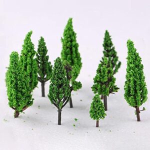 AAGAZA 50Pcs Simulation Mixed Model Trees Train Scenery Mixed Miniature Trees for Railroad S andTable Building Kits Accessories Diorama, Banyan Tree (Color : Banyan Tree)