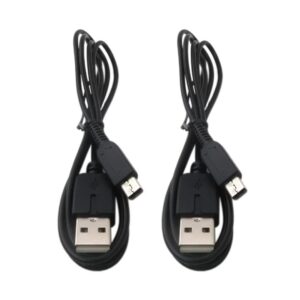 gxcdizx new usb power charger charging cable for nintendo 3ds dsi ndsi xl pada a126, 2 pack