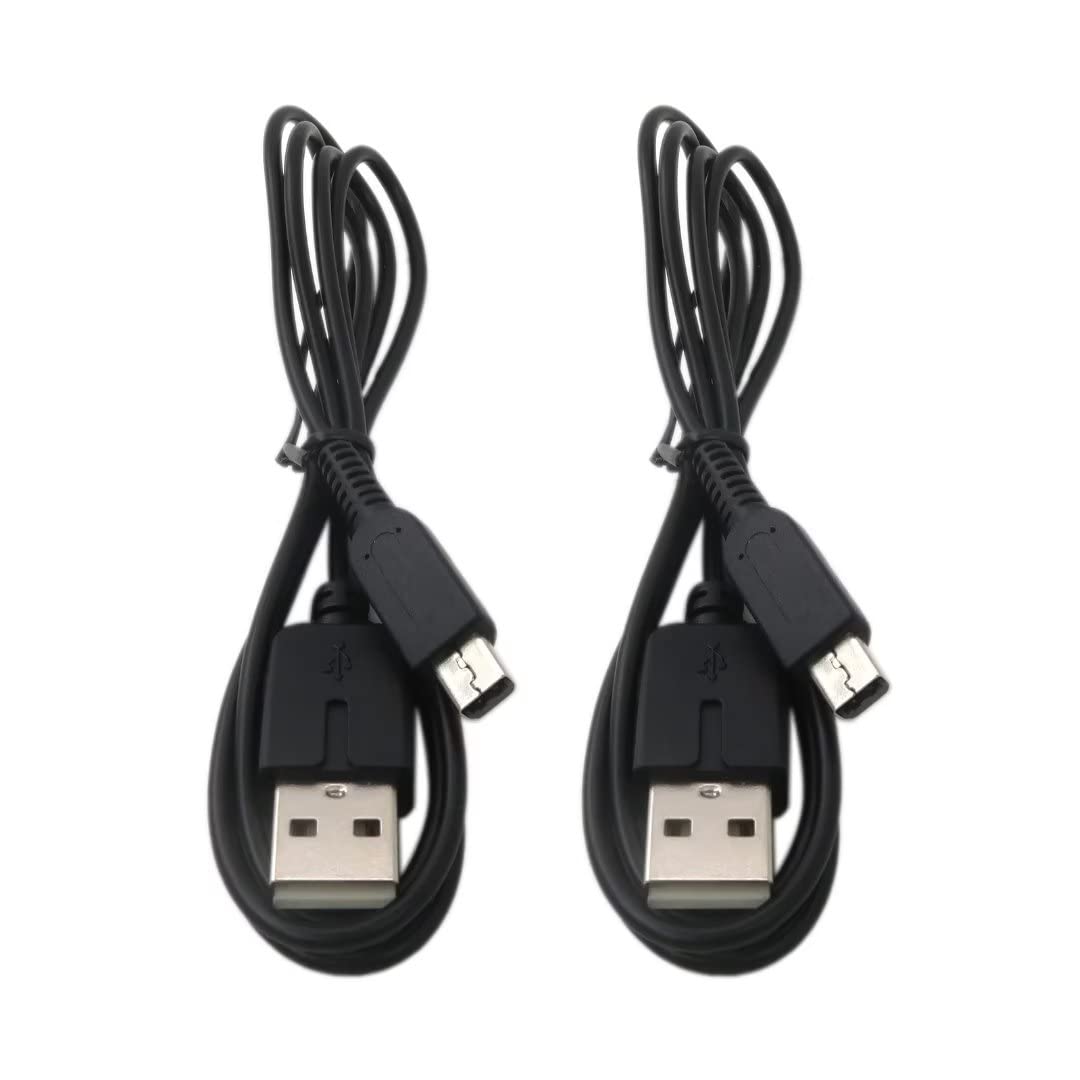 Gxcdizx New USB Power Charger Charging Cable for Nintendo 3DS DSi NDSI XL PADA A126, 2 Pack