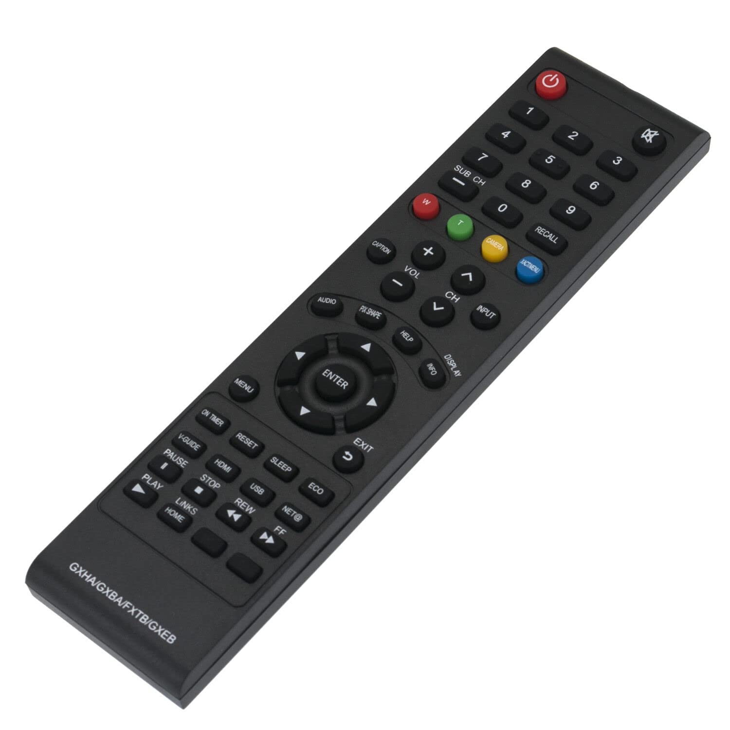 Replacement Remote Control GXHA GXBA FXTB GXEB for Sanyo TV DS25320 DS13330 DS19330 DS13204 DS24425 DS27425 DS32225 AVM-2751S CLT1554 CLT2054 DS19310 DS13320 GXHA GXBA FXTB GXEB