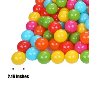 Plastic Ball Pit Balls with Storage Bag, 100Pcs BPA Free Ball Pool Balls for Baby and Toddler, Crush Proof Ball Pit Play Tent Ocean Balls Play Pit Balls for Ball Pit, Kiddie Pool, Bounce House Multic