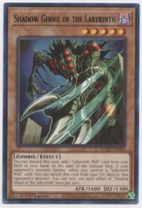 shadow ghoul of the labyrinth - maze-en002 - rare - 1st edition