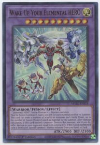 wake up your elemental hero - maze-en014 - ultra rare - 1st edition