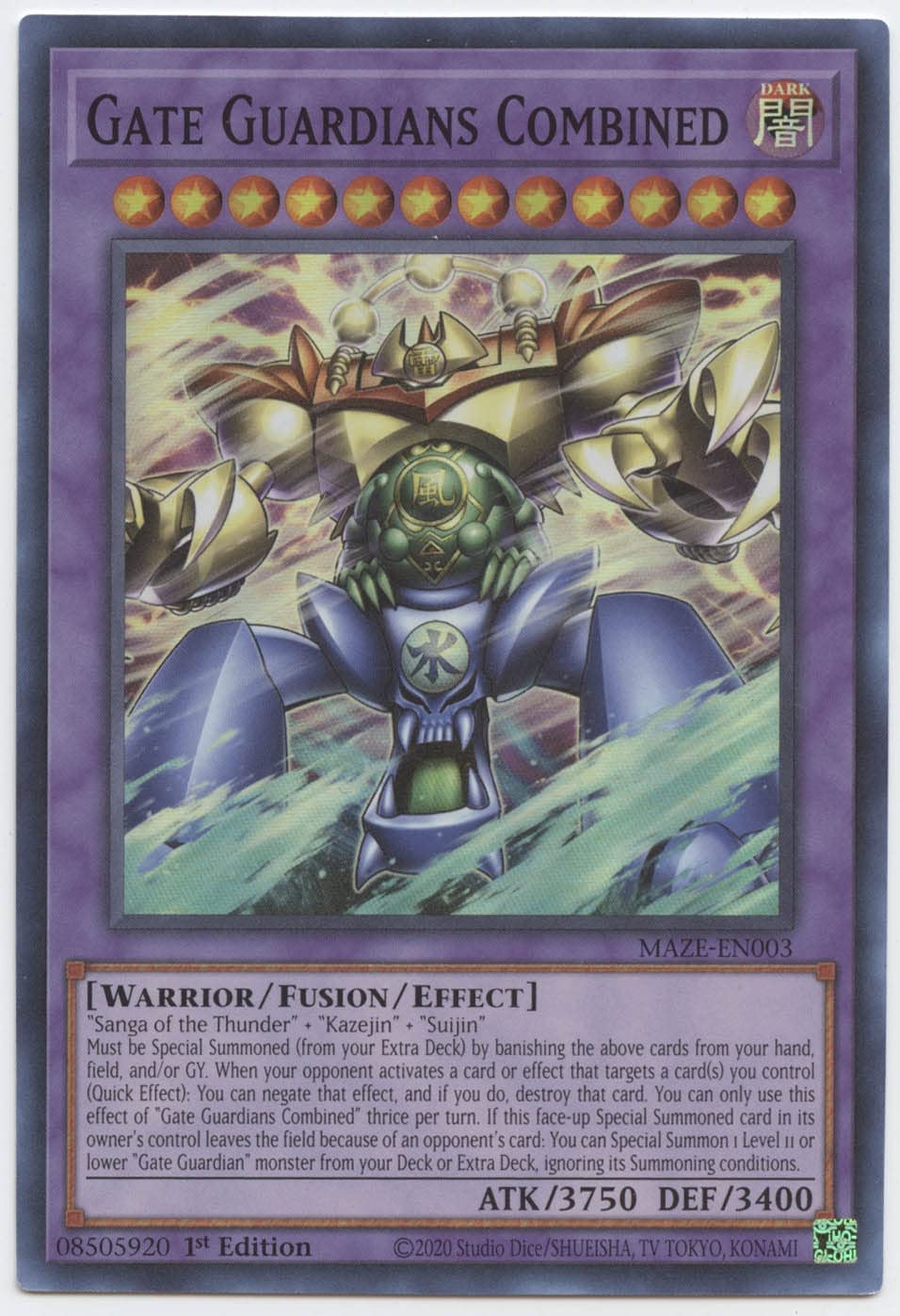 Gate Guardians Combined - MAZE-EN003 - Super Rare - 1st Edition