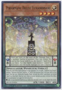 performapal duelist extraordinaire - maze-en024 - rare - 1st edition