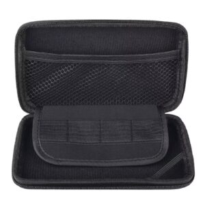 gxcdizx hard shell skin carry case box, black hard bag pouch fits for nintendo new 3ds xl /3ds ll /3ds xl