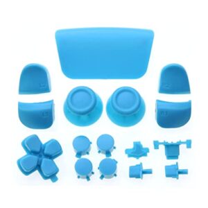 full set buttons for ps5 v2.0 controller joystick cap d-pad r1 l1 r2 l2 triggers direction key abxy buttons (light blue)