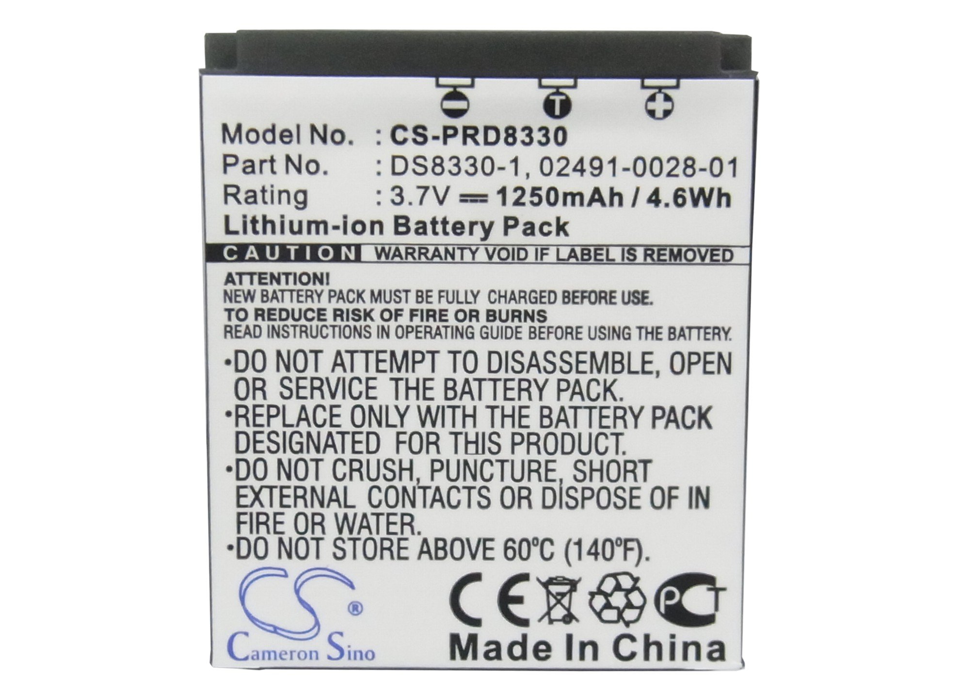 NUBODI Replacement for Battery Prima DS8330-1 DS-588, DS-8330, DS-8340, DS-8650, DS-888, DS-A350