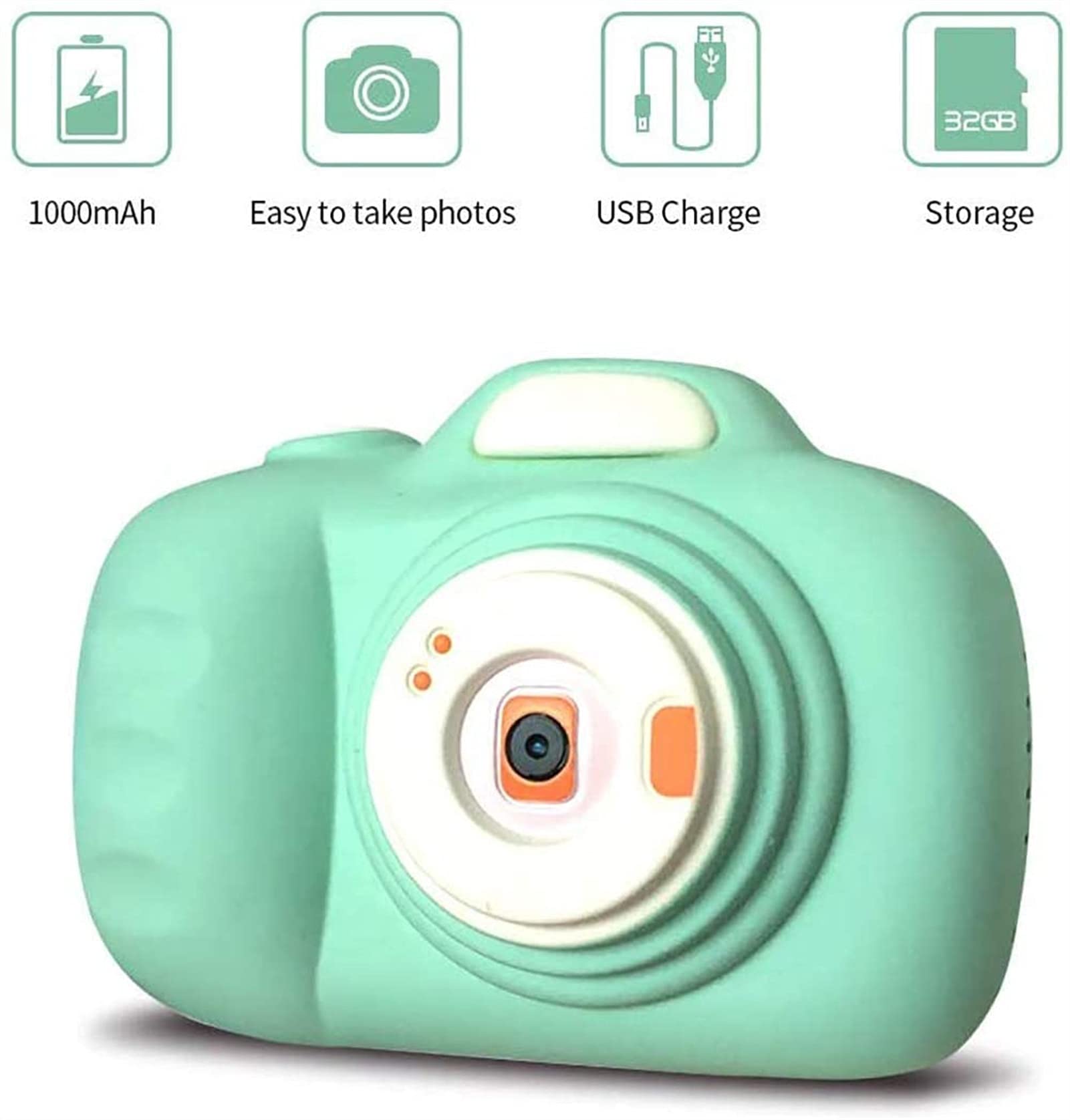 GIENEX Kids Toy Gift Camera for 4-9 Years Old Boys and Girls, 1080P HD Child Camera, Digital Gift for Kids Camera with 2.3 Inch LCD Display