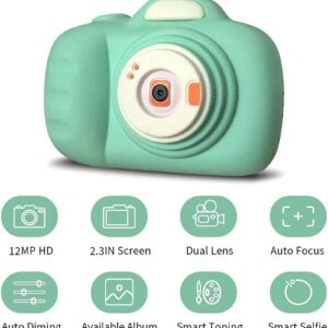 GIENEX Kids Toy Gift Camera for 4-9 Years Old Boys and Girls, 1080P HD Child Camera, Digital Gift for Kids Camera with 2.3 Inch LCD Display