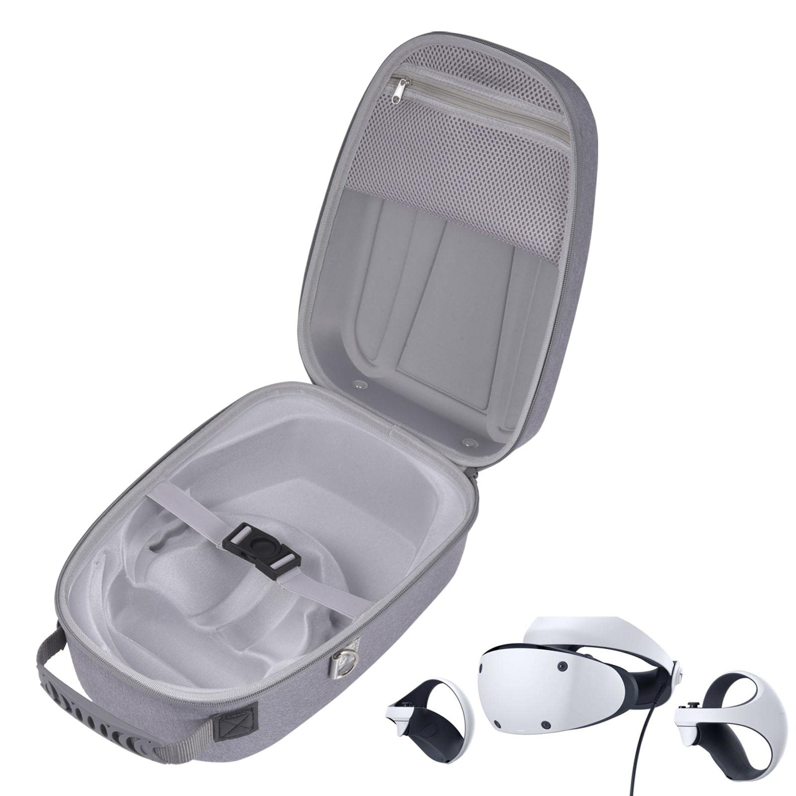 For PSVR 2 Host Carrying Case, for PS5 VR2 Host Handle VR Glasses Accessories, All-In-One Storage Bag Travel Organizer