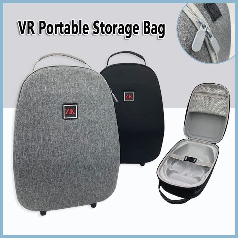 For PSVR 2 Host Carrying Case, for PS5 VR2 Host Handle VR Glasses Accessories, Shockproof Anti-Crush Storage Bag (grey)