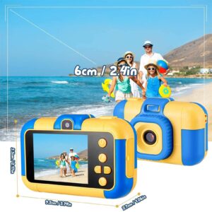 GIENEX Kids Selfie Camera, Christmas Birthday Gifts for Boys Age 3-9, HD Digital Video Cameras for Toddler, Portable Toy for 3 4 5 6 7 8 Year Old Boy