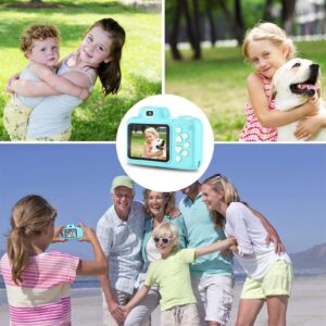 GIENEX Kids Camera Girls Toy Birthday Gift 2.4 Inch1080P Toddler Camera Portable Toy for 3 4 5 6 7 8 Year Old Video Children Digital Camera for 3-10 Year Old Girl