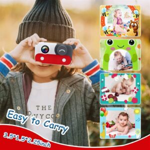 GIENEX Kids Digital Camera, Children Selfie Video Camcorder 1080P Lens 2.4 Inch HD, Best Christmas Electronic Gifts Toys for Age 3-10 Years Old Boys & Girls Toddlers