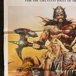 1983 Apocalyptic Adventure - Warriors of the Wasteland - SciFi Apocalypse Mad Max Grunge Vintage Original Movie Poster