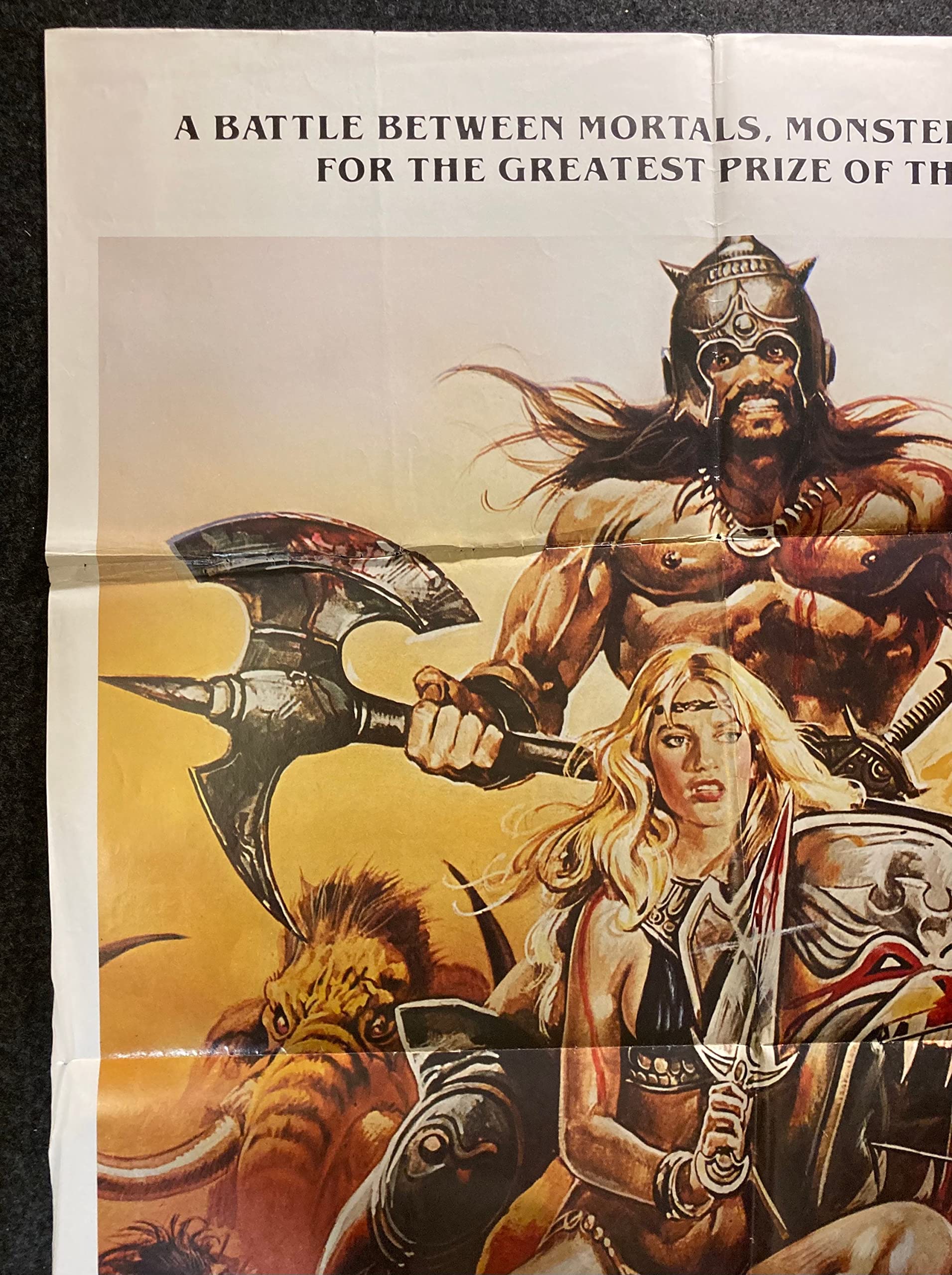 1983 Apocalyptic Adventure - Warriors of the Wasteland - SciFi Apocalypse Mad Max Grunge Vintage Original Movie Poster