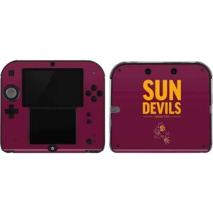 skinit decal gaming skin compatible with 2ds - officially licensed college sun devils arizona state design