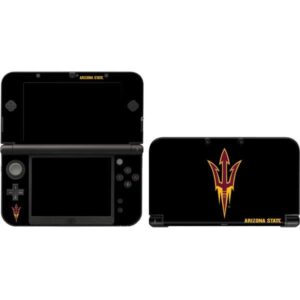 skinit decal gaming skin compatible with 3ds xl 2015 - officially licensed college asu pitchfork design