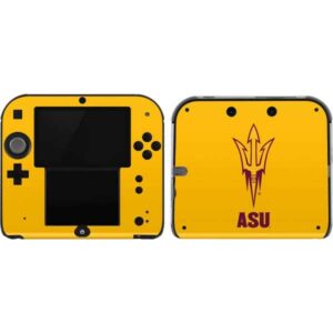 skinit decal gaming skin compatible with 2ds - officially licensed college asu pitchfork outline design