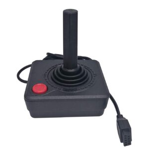 RUITROLIKER Retro Controller Gamepad Joystick for Atari 2600 System Console Black Pack 2PCS