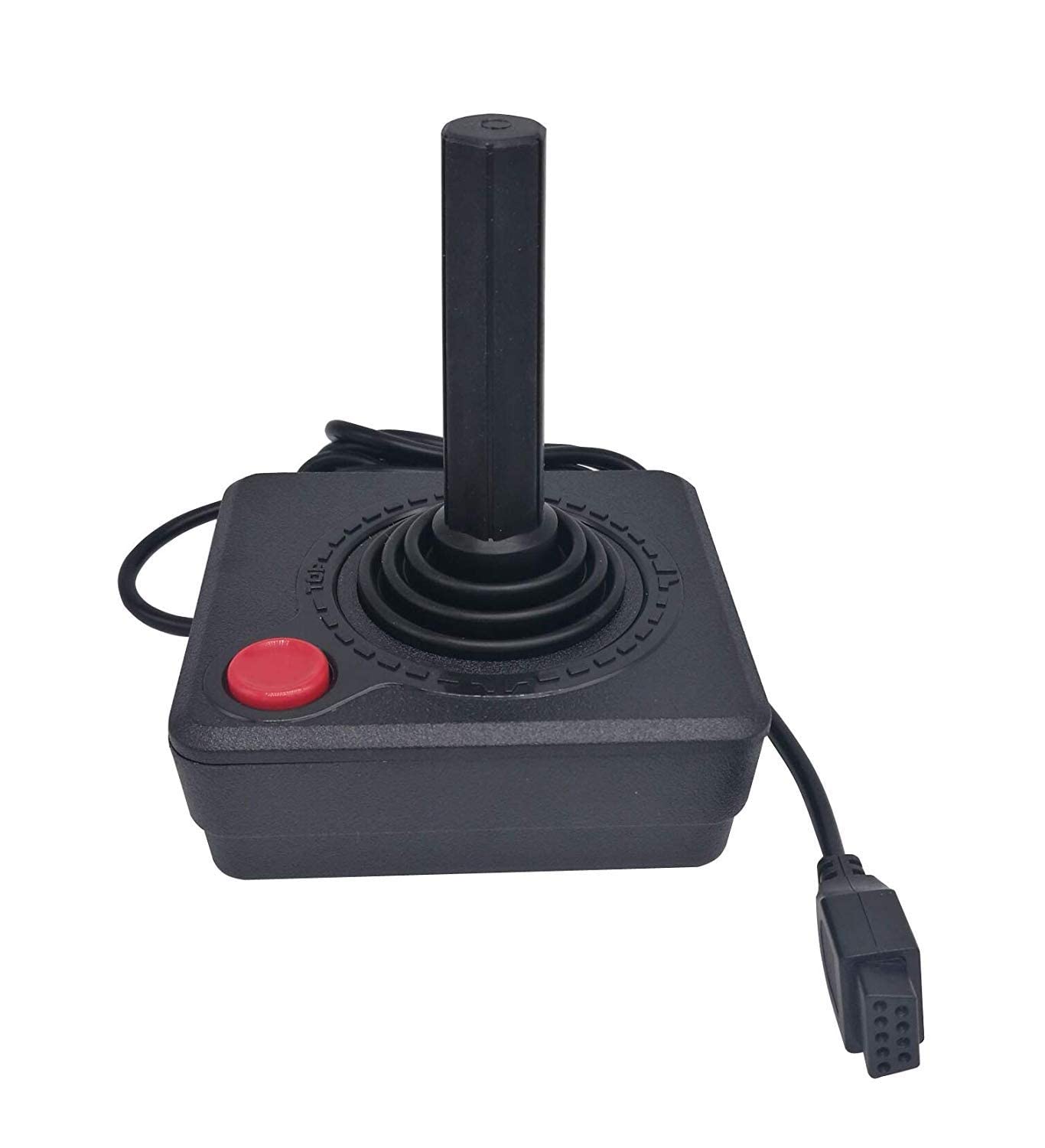 RUITROLIKER Retro Controller Gamepad Joystick for Atari 2600 System Console Black Pack 2PCS