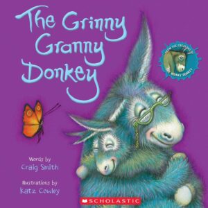 Wonky Donkey Gift Set with 3 Stories by Craig Smith and Ms. Katz Cowley (The Wonky Donkey, The Dinky Donkey, and The Grinny Granny Donkey) with Donkey Stuffed Animal Baby Plush Toy and Activity Pages