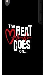 iPhone XR The Beat Goes On Open Heart Surgery Survivor Heart Warrior Case