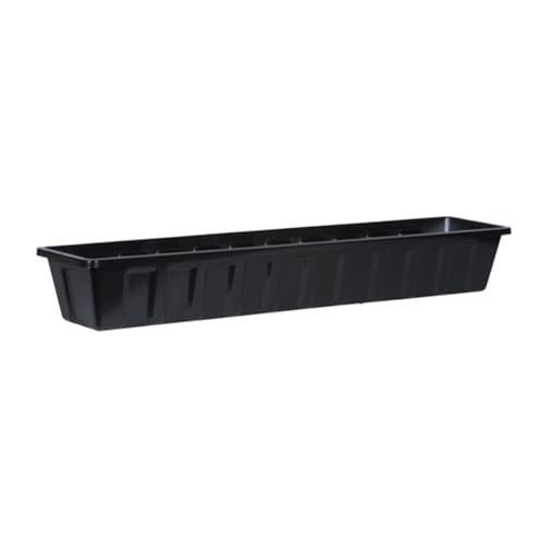 Novelty 2368 02368 Plastic Flower Box Planter, 36-Inch, Black