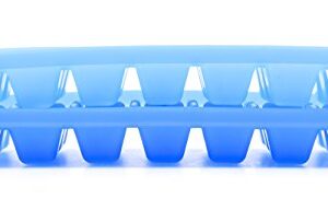 Camco Stackable Miniature Ice Cube Tray for Compact Spaces, 2-Pack (44100), Blue