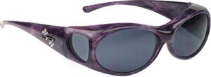 jonathan paul fitovers eyewear - aurora - purple haze/polarized grey - oval - 133 x 39