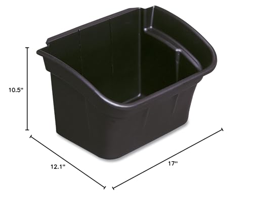 Rubbermaid Commercial Products Utility Cart 4-Gallon Bin, Black