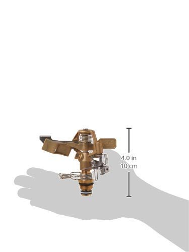 Orbit 55032 1/2" BRS Sprinkler Head, Connection, Silver and Gold