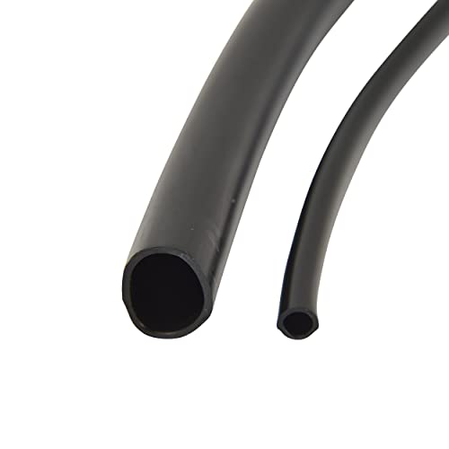 Raindrip 016010T 1/4 in. Drip Irrigation Supply Tubing, 100 ft., 1/4 in x 100 ft, for Drip Irrigation Parts, and Drip Systems, Black Polyethylene