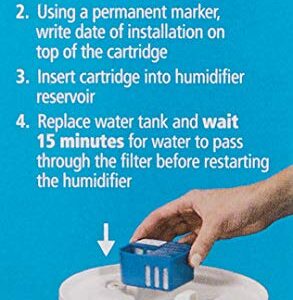 Protec Demineralization Cartridge, Pack of 1, Blue, PDC51V2 - Demineralization Cartridge for Humidifier Works to Collect White Dust