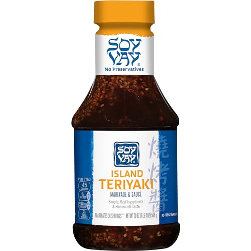 Soy Vay Island Teriyaki Marinade and Sauce, 20 Ounce Bottle (Package May Vary)