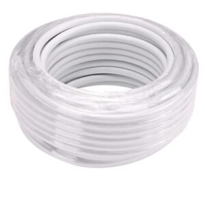 Raindrip R255DT 1/4-Inch Drip Irrigation Supply Tubing, 50 Foot, , for Drip Irrigation, Drip Emitters, Irrigation Parts, Systems, White Polyethylene